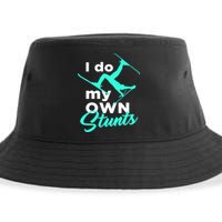 I Do My Own Stunts Jet Ski Lover Gift For Skier Sustainable Bucket Hat