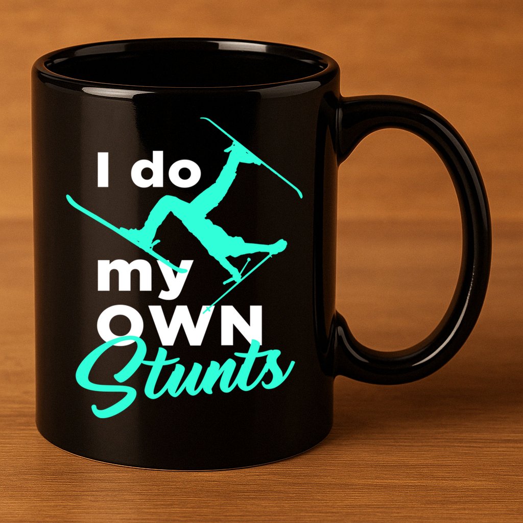 I Do My Own Stunts Jet Ski Lover Gift For Skier 11oz C Handle Ceramic Mug