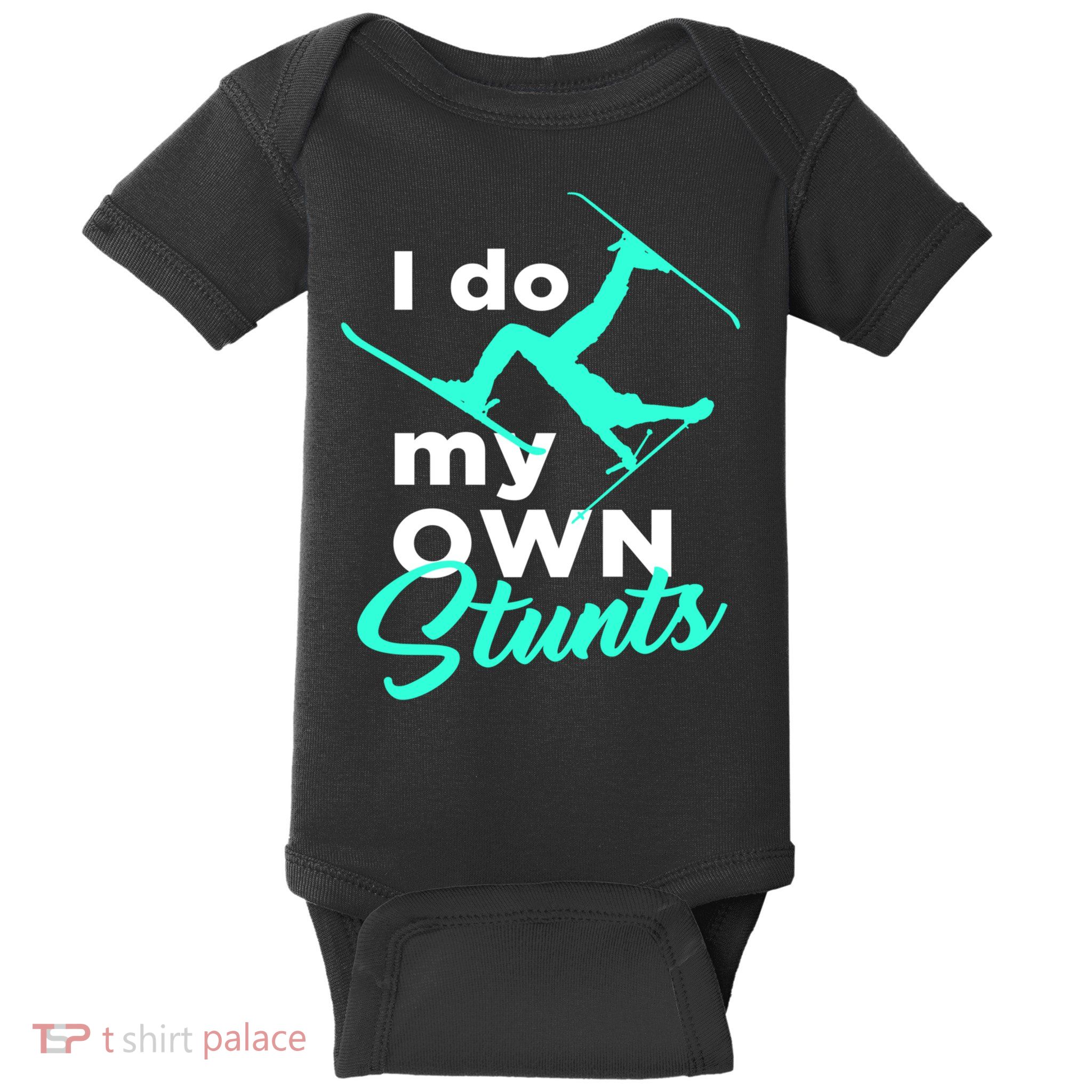 I Do My Own Stunts Jet Ski Lover Gift For Skier Baby Bodysuit