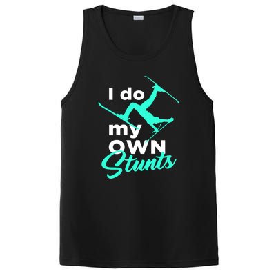 I Do My Own Stunts Jet Ski Lover Gift For Skier PosiCharge Competitor Tank