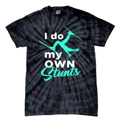 I Do My Own Stunts Jet Ski Lover Gift For Skier Tie-Dye T-Shirt