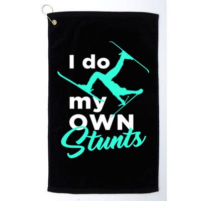 I Do My Own Stunts Jet Ski Lover Gift For Skier Golf Towel