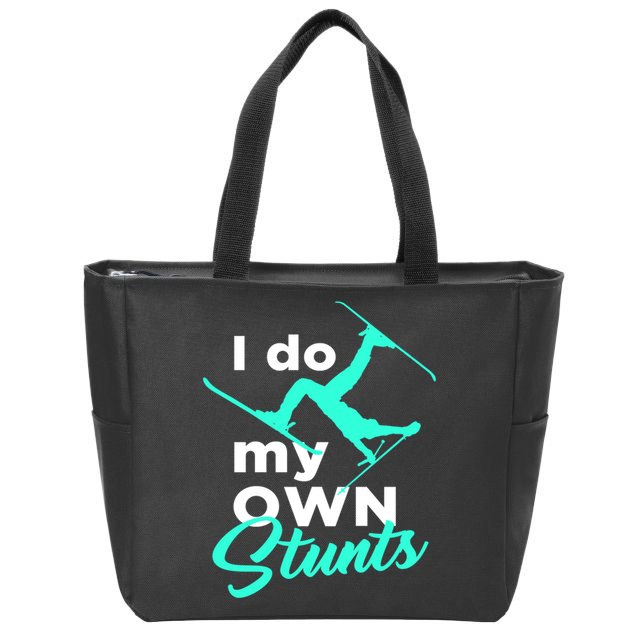 I Do My Own Stunts Jet Ski Lover Gift For Skier Zip Tote Bag