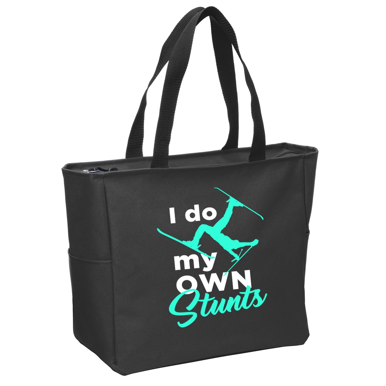 I Do My Own Stunts Jet Ski Lover Gift For Skier Zip Tote Bag