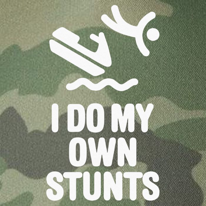 I Do My Own Stunts Jet Ski Personal Watercraft PWC Gift Legacy Tie Dye Trucker Hat
