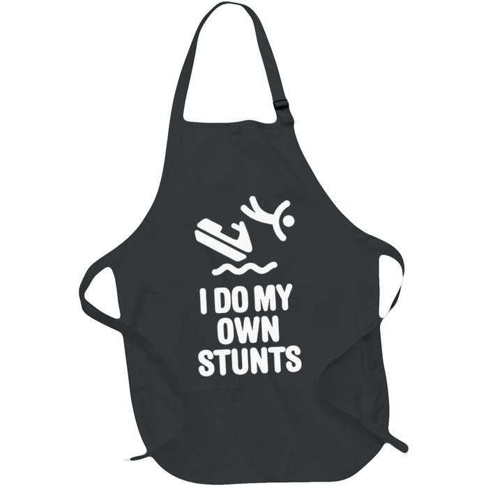 I Do My Own Stunts Jet Ski Personal Watercraft PWC Gift Apron