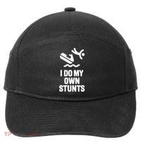 I Do My Own Stunts Jet Ski Personal Watercraft PWC Gift 7-Panel Snapback Hat