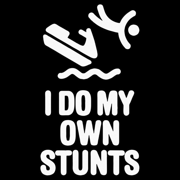 I Do My Own Stunts Jet Ski Personal Watercraft PWC Gift 16 in Basic Backpack