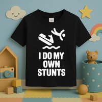 I Do My Own Stunts Jet Ski Personal Watercraft PWC Gift Toddler T-Shirt