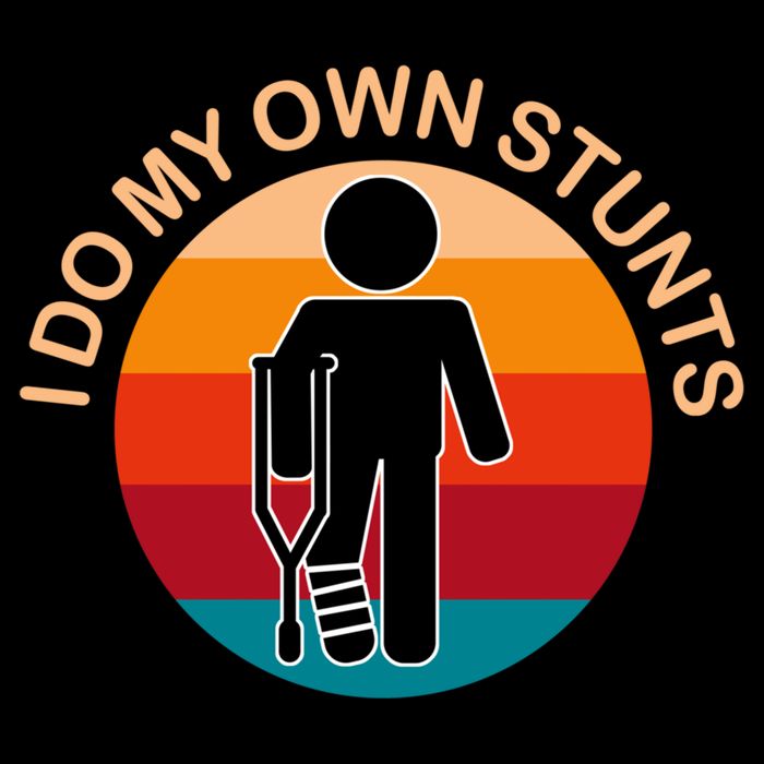 I Do My Own Stunts Cute Gift Get Well Gift Cooling Performance Crew T-Shirt