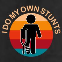I Do My Own Stunts Cute Gift Get Well Gift Adult Drive Performance Visor