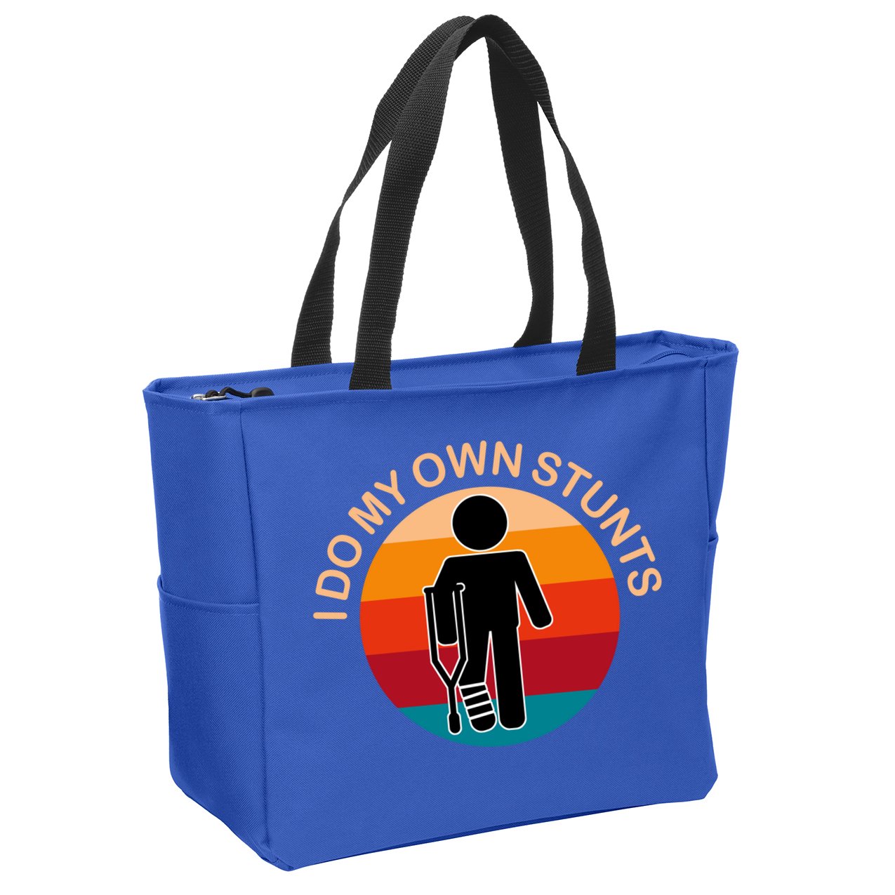 I Do My Own Stunts Cute Gift Get Well Gift Zip Tote Bag