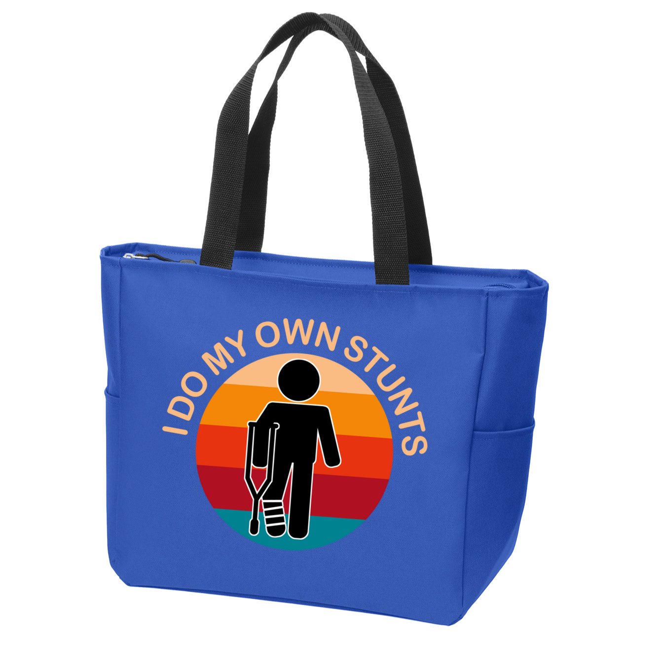 I Do My Own Stunts Cute Gift Get Well Gift Zip Tote Bag