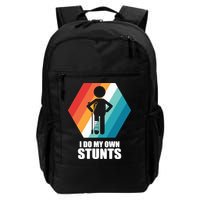 I Do My Own Stunts Funny Broken Leg Feet Injury Get Well Soon Backpack