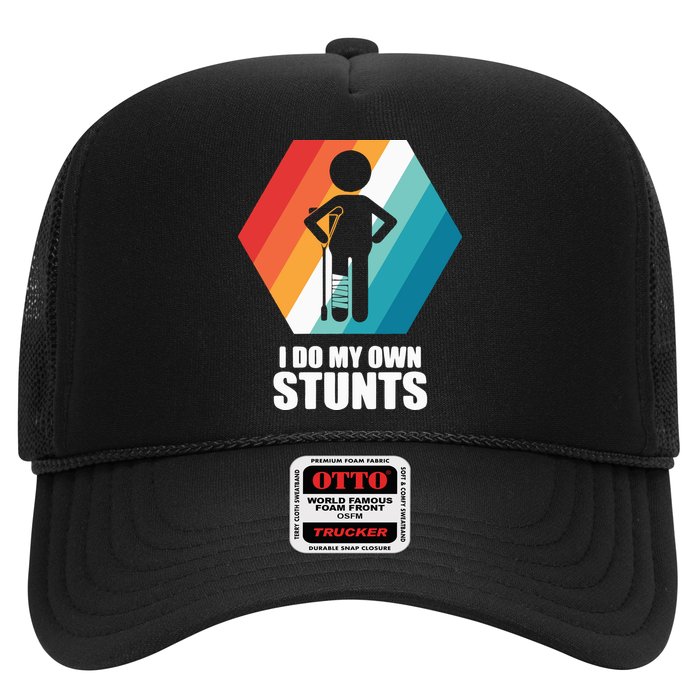 I Do My Own Stunts Funny Broken Leg Feet Injury Get Well Soon Hat