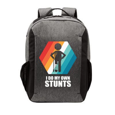 I Do My Own Stunts Funny Broken Leg Feet Injury Get Well Soon Vector Backpack