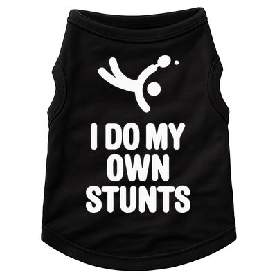 I Do My Own Stunts Funny Table Tennis Paddle Ping Pong Gift Doggie Tank