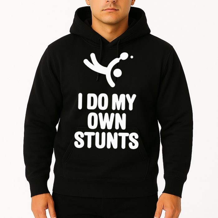 I Do My Own Stunts Funny Table Tennis Paddle Ping Pong Gift Hoodie