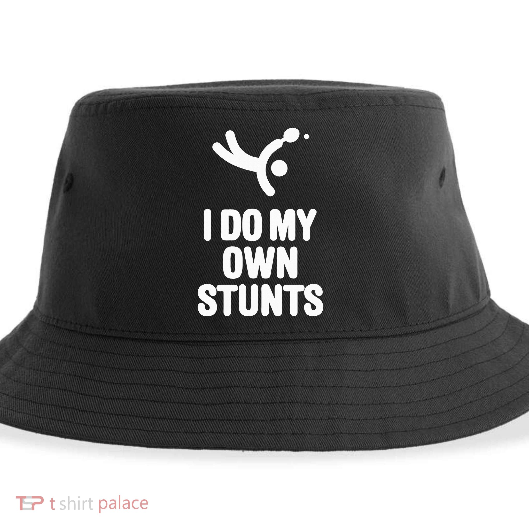 I Do My Own Stunts Funny Table Tennis Paddle Ping Pong Gift Sustainable Bucket Hat
