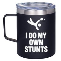 I Do My Own Stunts Funny Table Tennis Paddle Ping Pong Gift 12oz Stainless Steel Coffee Mug