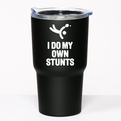 I Do My Own Stunts Funny Table Tennis Paddle Ping Pong Gift Tumbler