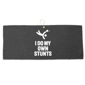 I Do My Own Stunts Funny Table Tennis Paddle Ping Pong Gift Large Microfiber Waffle Golf Towel