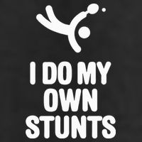 I Do My Own Stunts Funny Table Tennis Paddle Ping Pong Gift Large Microfiber Waffle Golf Towel