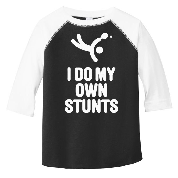 I Do My Own Stunts Funny Table Tennis Paddle Ping Pong Gift Toddler Fine Jersey T-Shirt
