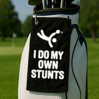 I Do My Own Stunts Funny Table Tennis Paddle Ping Pong Gift Golf Towel