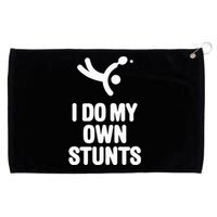 I Do My Own Stunts Funny Table Tennis Paddle Ping Pong Gift Grommeted Golf Towel