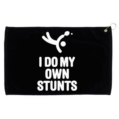 I Do My Own Stunts Funny Table Tennis Paddle Ping Pong Gift Grommeted Golf Towel