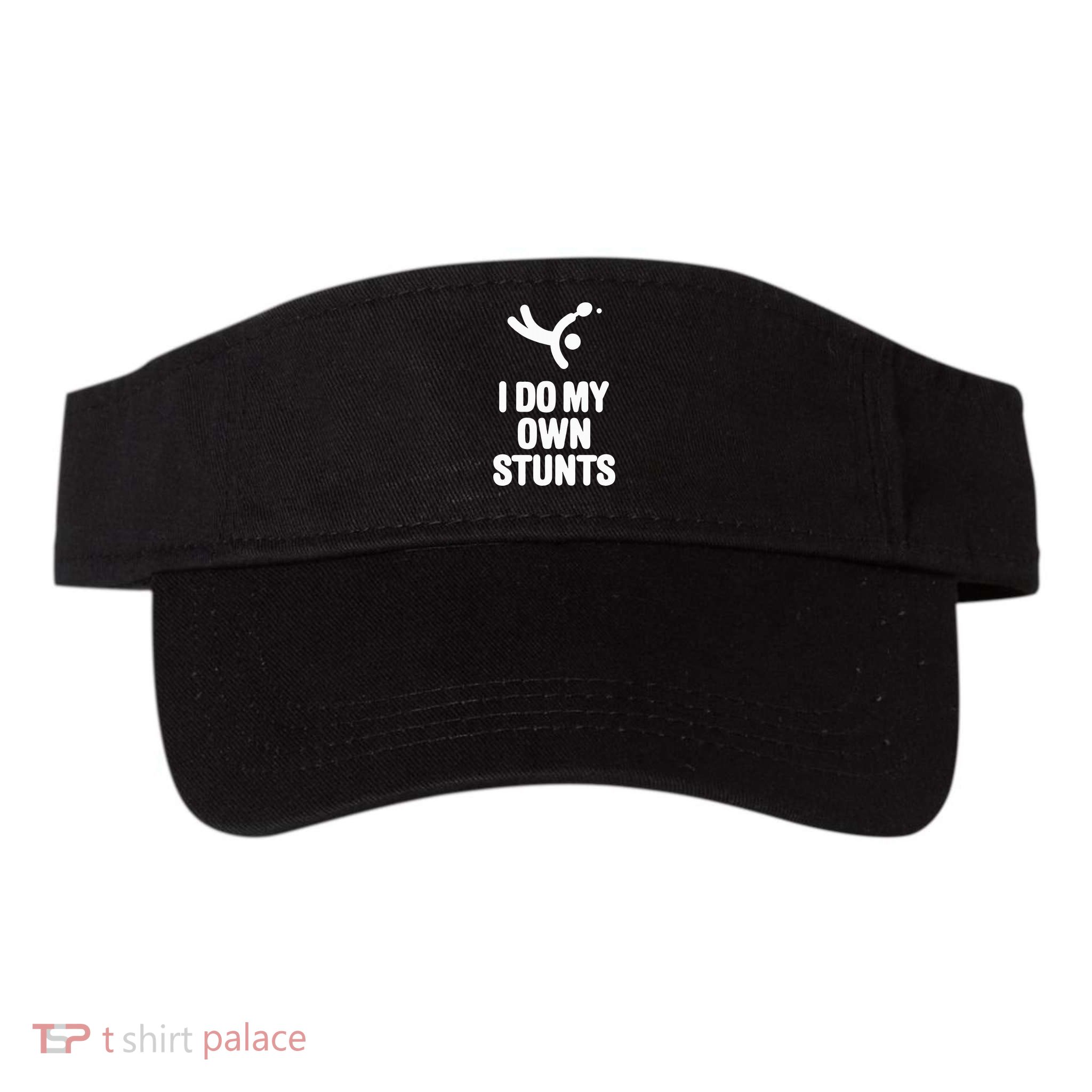 I Do My Own Stunts Funny Table Tennis Paddle Ping Pong Gift Visor
