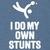I Do My Own Stunts Funny Table Tennis Paddle Ping Pong Gift Garment-Dyed Sweatshirt