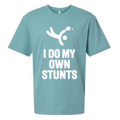 I Do My Own Stunts Funny Table Tennis Paddle Ping Pong Gift Sueded Cloud Jersey T-Shirt