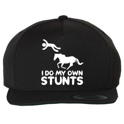I Do My Own Stunts Horse Rider Equestrian Horseback Riding Wool Snapback Cap
