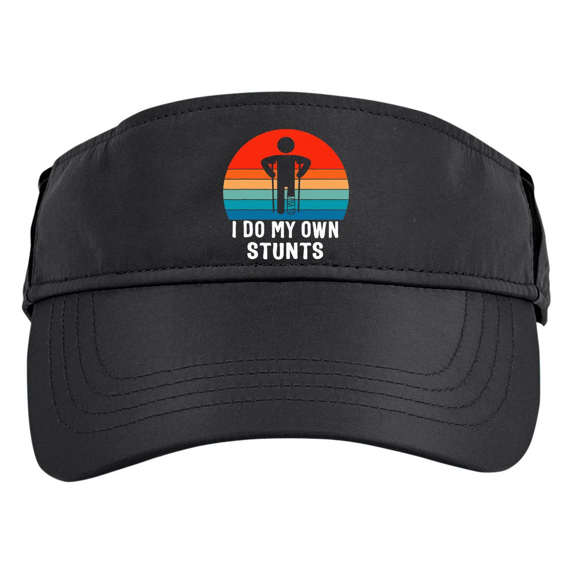 I Do My Own Stunts Get Well Gift Injury Leg Broken Arm Adult Drive Performance Visor