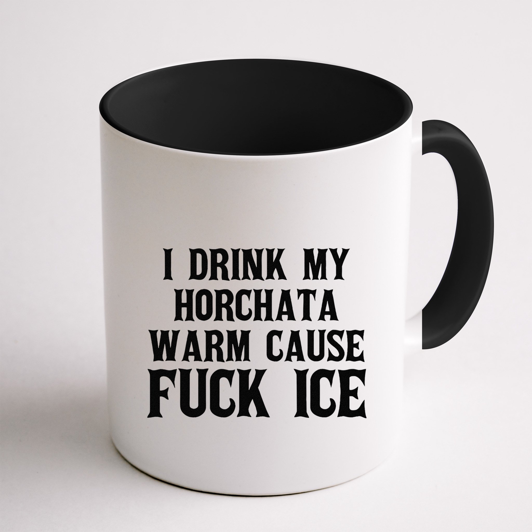 I Drink My Horchata Warm Cause Fuck Ice Deportation Protest Mug