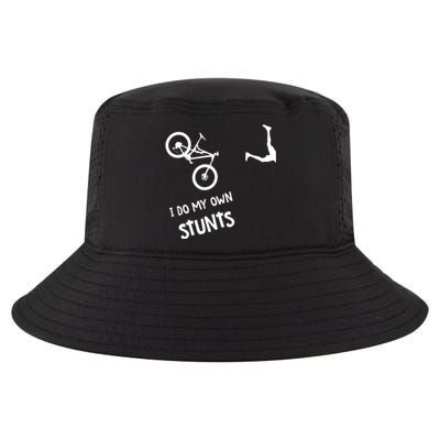 I Do My Own Stunts Mountain Bike Funny MTB Cool Comfort Performance Bucket Hat