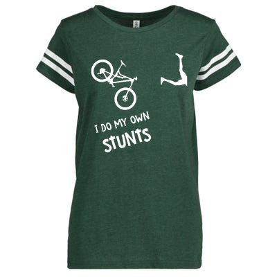 I Do My Own Stunts Mountain Bike Funny MTB Enza Ladies Jersey Football T-Shirt