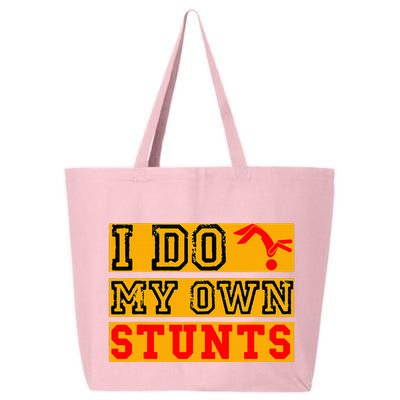 I Do My Own Stunts Funny Broken Bone Injury Get Well 25L Jumbo Tote