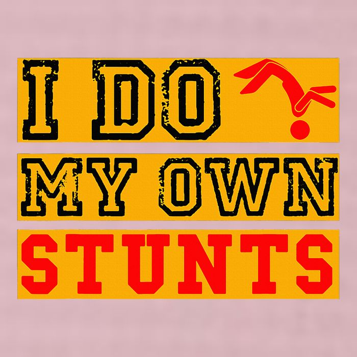 I Do My Own Stunts Funny Broken Bone Injury Get Well 25L Jumbo Tote