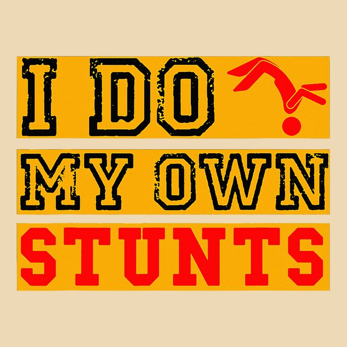 I Do My Own Stunts Funny Broken Bone Injury Get Well Bag
