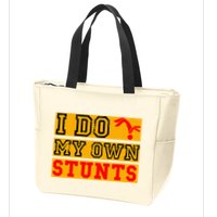 I Do My Own Stunts Funny Broken Bone Injury Get Well Zip Tote Bag