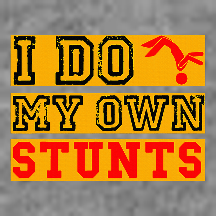 I Do My Own Stunts Funny Broken Bone Injury Get Well 7-Panel Snapback Hat
