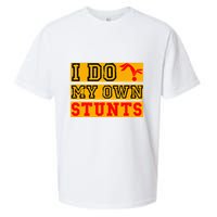 I Do My Own Stunts Funny Broken Bone Injury Get Well Sueded Cloud Jersey T-Shirt