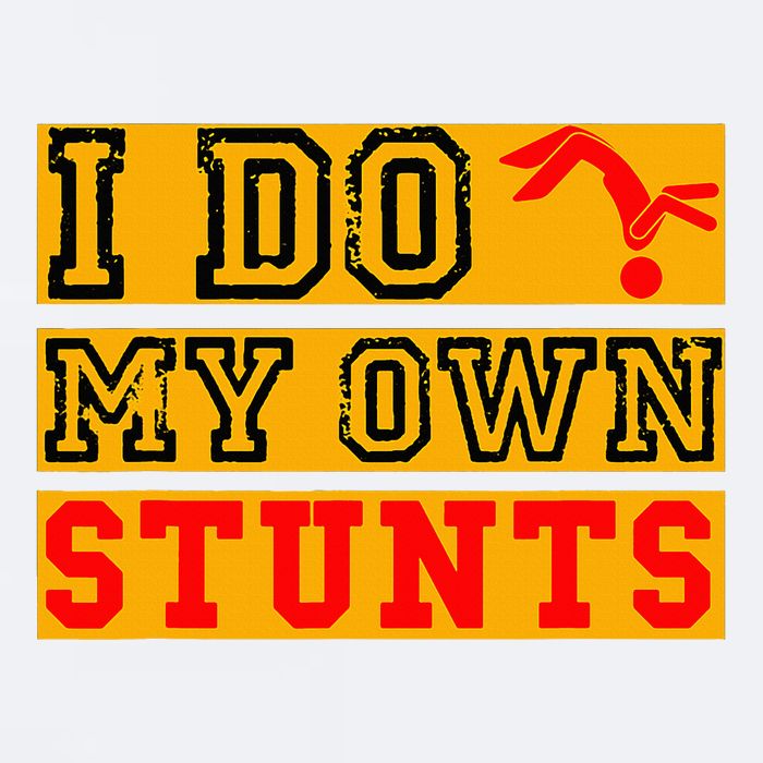 I Do My Own Stunts Funny Broken Bone Injury Get Well Sueded Cloud Jersey T-Shirt