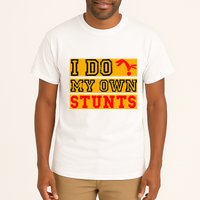 I Do My Own Stunts Funny Broken Bone Injury Get Well Tall T-Shirt