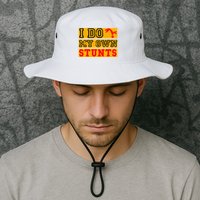 I Do My Own Stunts Funny Broken Bone Injury Get Well Bucket Hat