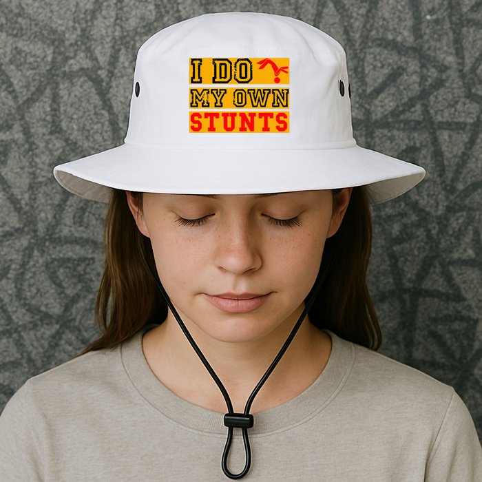 I Do My Own Stunts Funny Broken Bone Injury Get Well Bucket Hat
