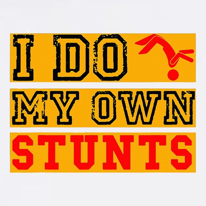I Do My Own Stunts Funny Broken Bone Injury Get Well Bucket Hat